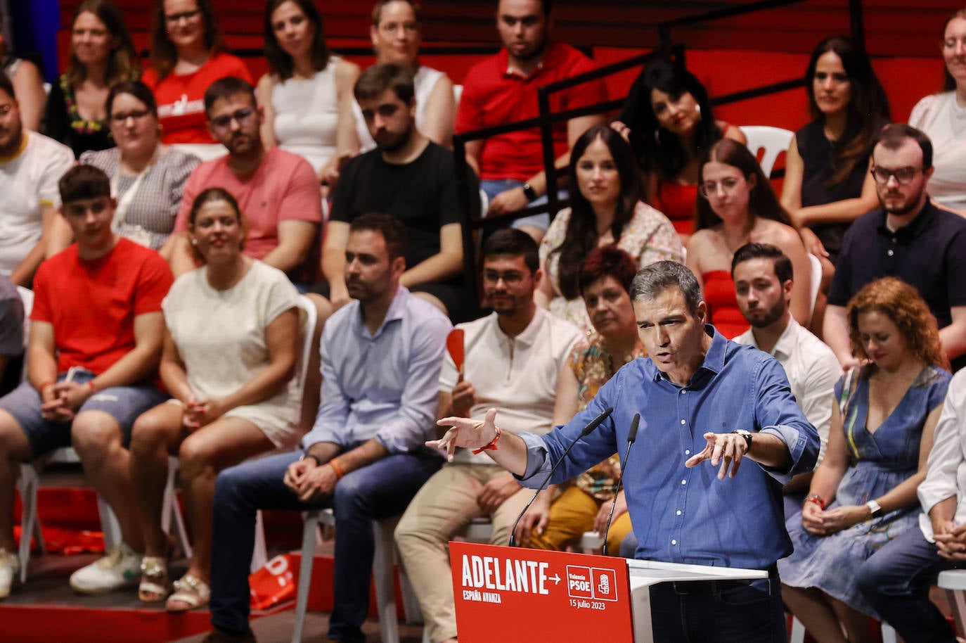 Así ha sido el mitin de Pedro Sánchez en Valencia con motivo de la campaña electoral