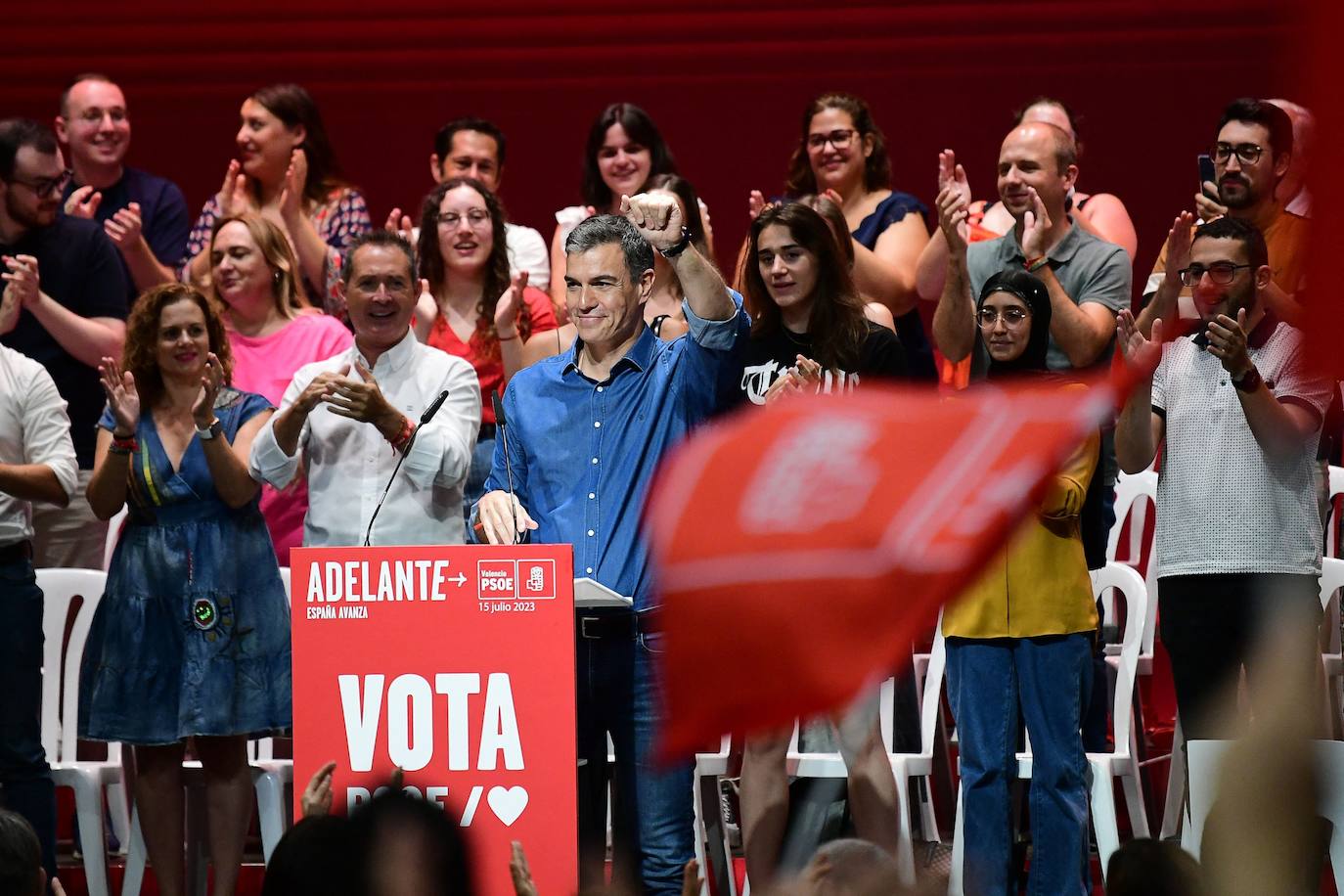 Así ha sido el mitin de Pedro Sánchez en Valencia con motivo de la campaña electoral