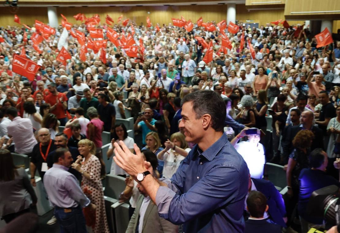 Así ha sido el mitin de Pedro Sánchez en Valencia con motivo de la campaña electoral