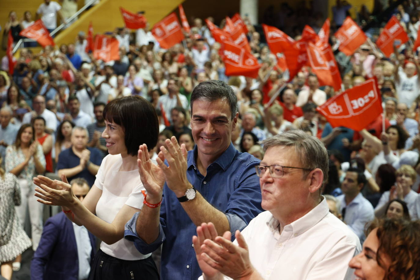 Así ha sido el mitin de Pedro Sánchez en Valencia con motivo de la campaña electoral