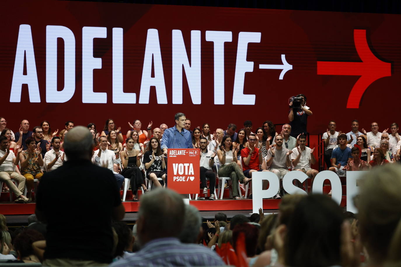 Así ha sido el mitin de Pedro Sánchez en Valencia con motivo de la campaña electoral