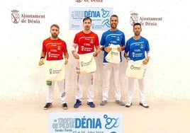 Los finalistas del Trofeu de Dénia disputado este domingo.