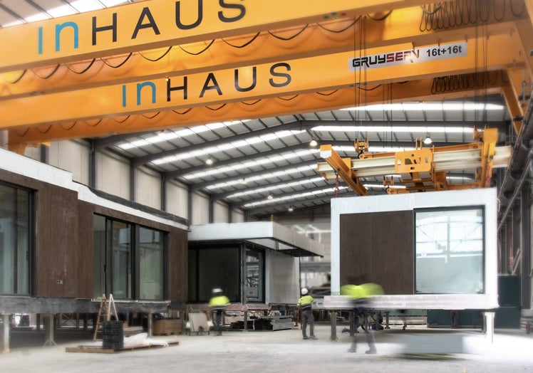 Instalaciones de Inhaus, empresa que realiza diseño de casas y restaurantes modulares.