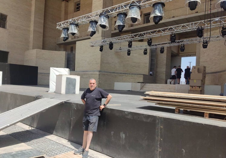 Juan Gallego es coordinador técnico de Sagunt a Escena, el festival que se inicia en agosto.