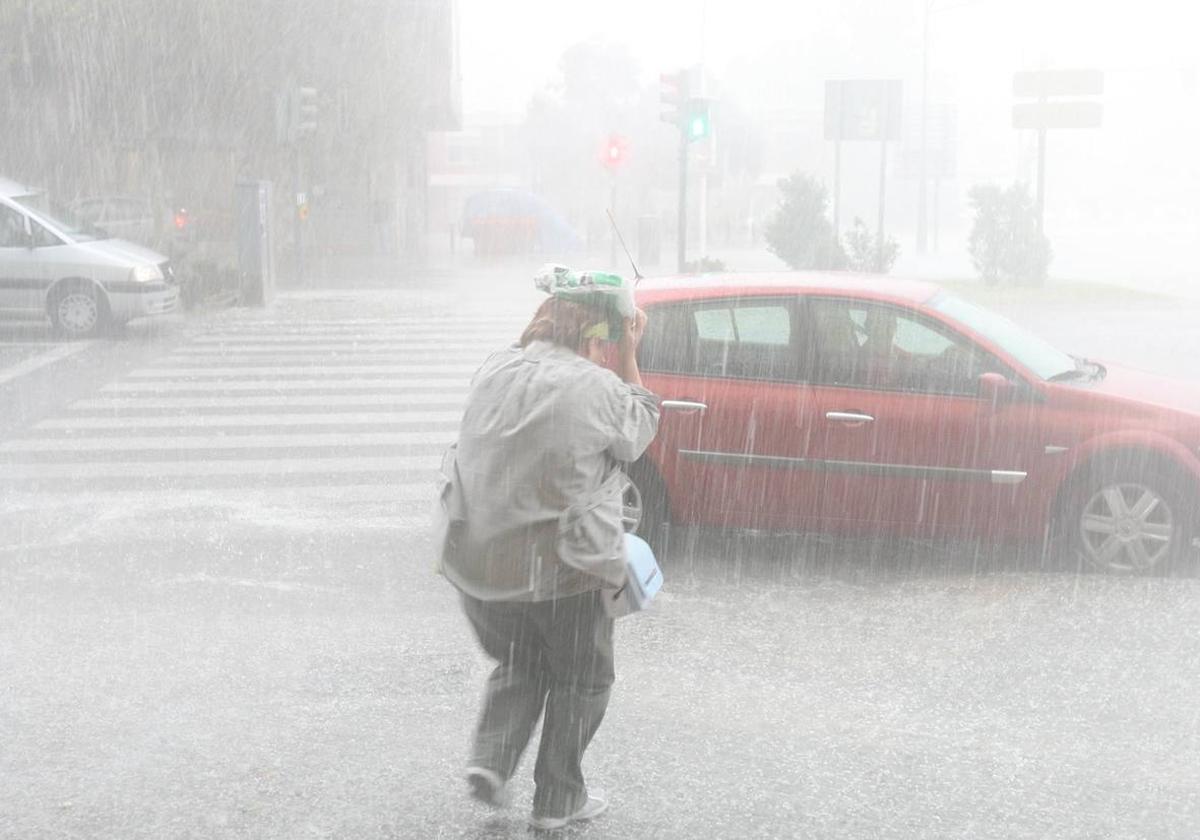 Tornado de agua y granizo en Valencia