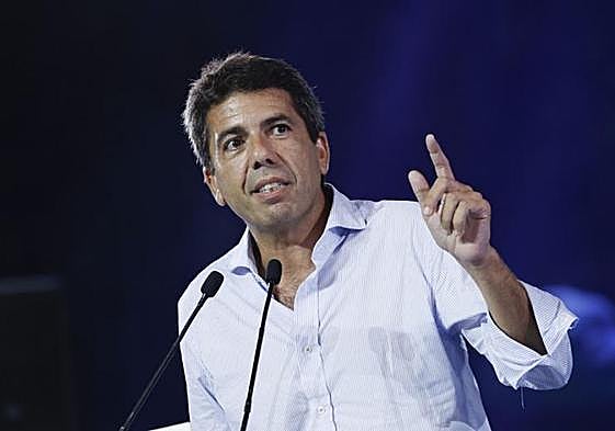 El presidente de la Generalitat, Carlos Mazón.