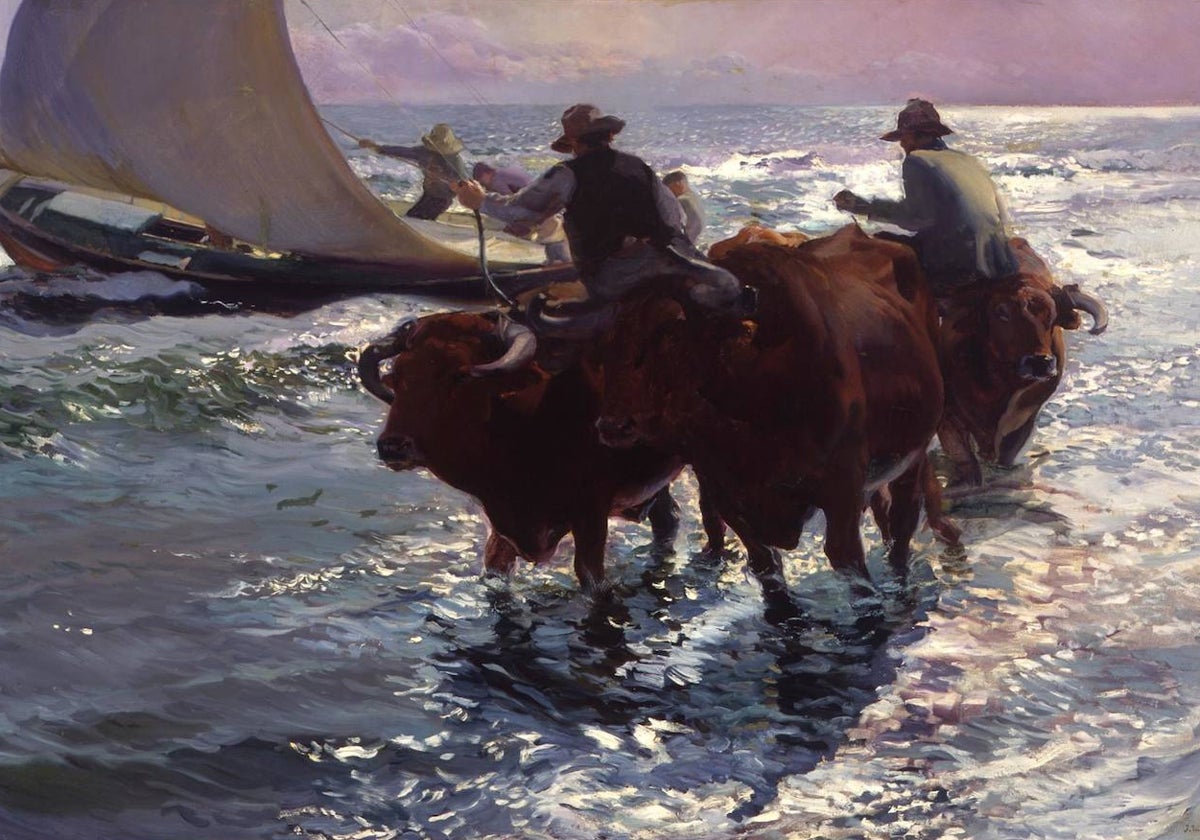 'Bueyes en el mar', de Sorolla, pertenece a una colección particular.