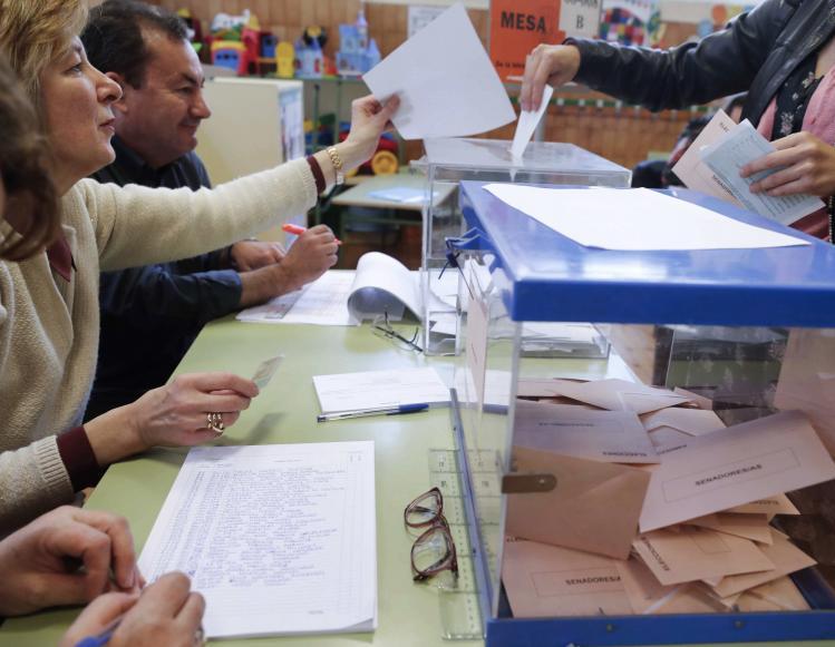Votaciones en las elecciones generales.
