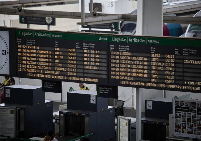 Los trenes han sido cancelados.