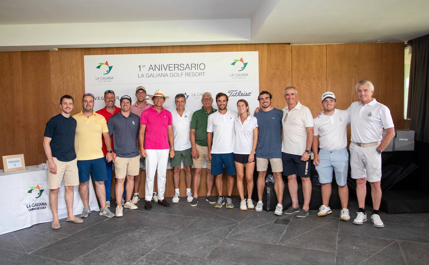 Ganadores del torneo de golf de La Galiana.