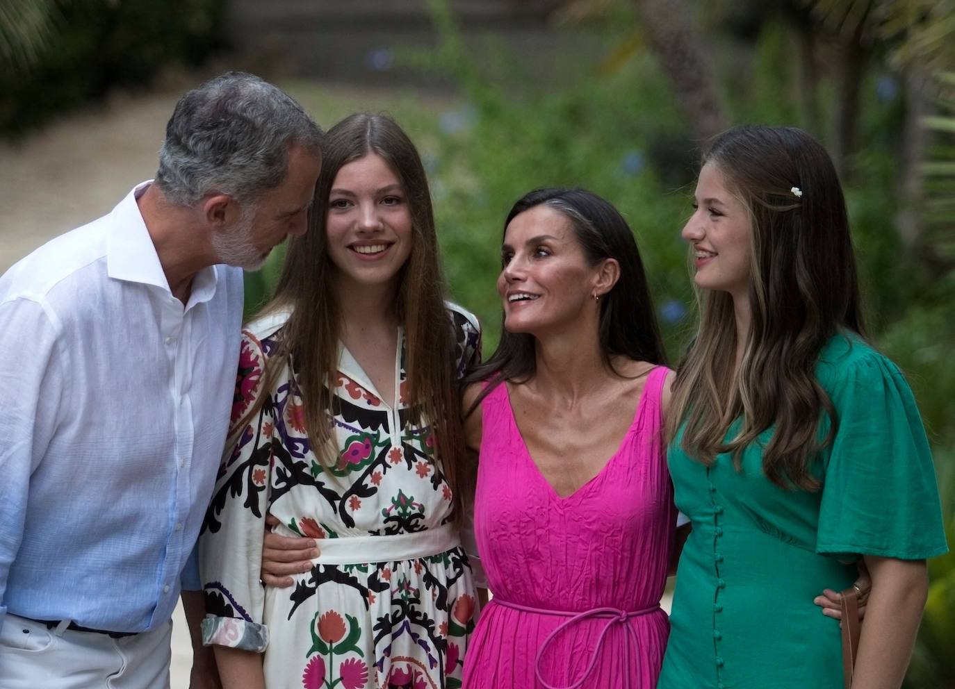 Posado real en los Jardines de Alfabia