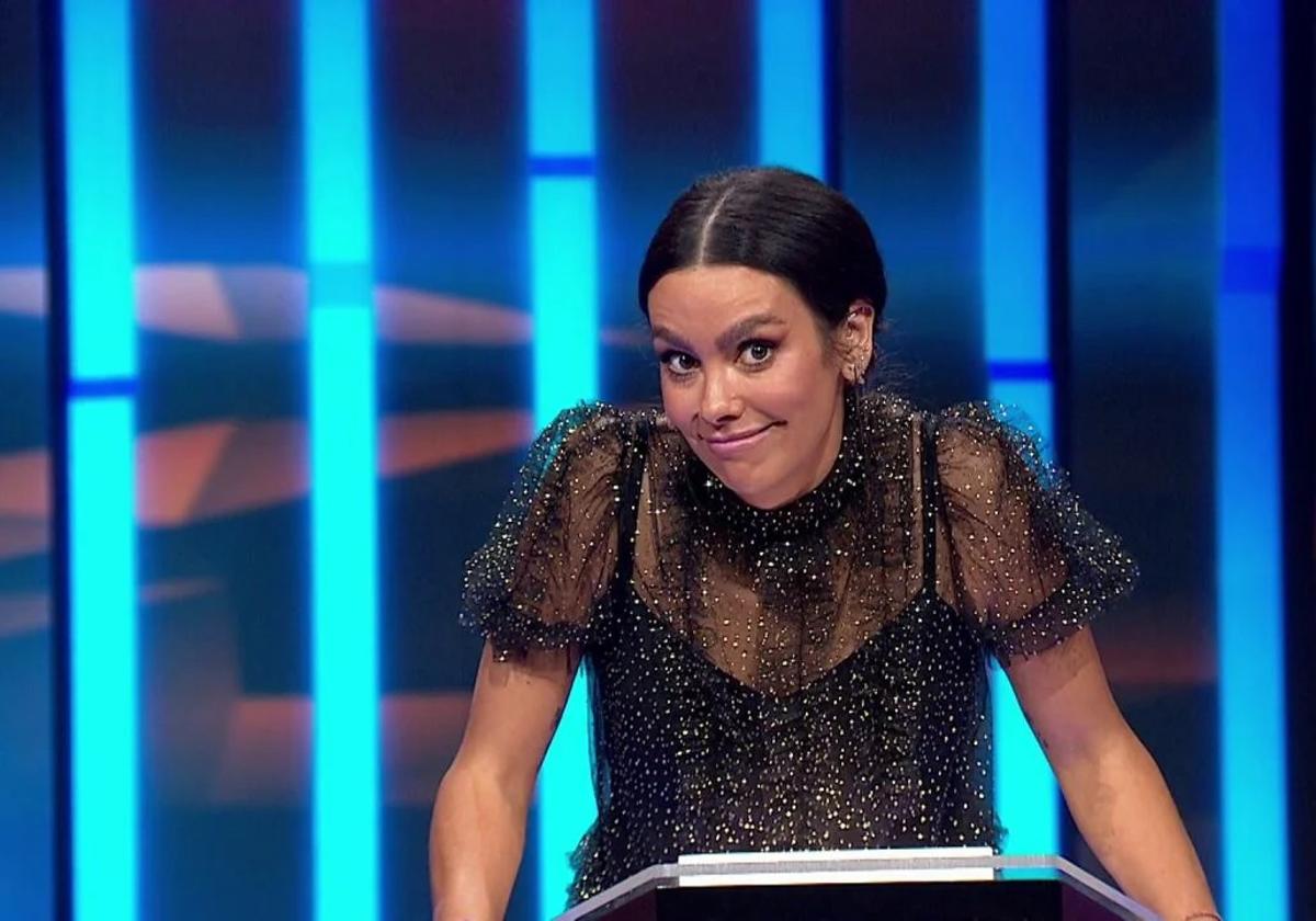 Cristina Pedroche, durante el estreno de 'Password' en Antena 3.