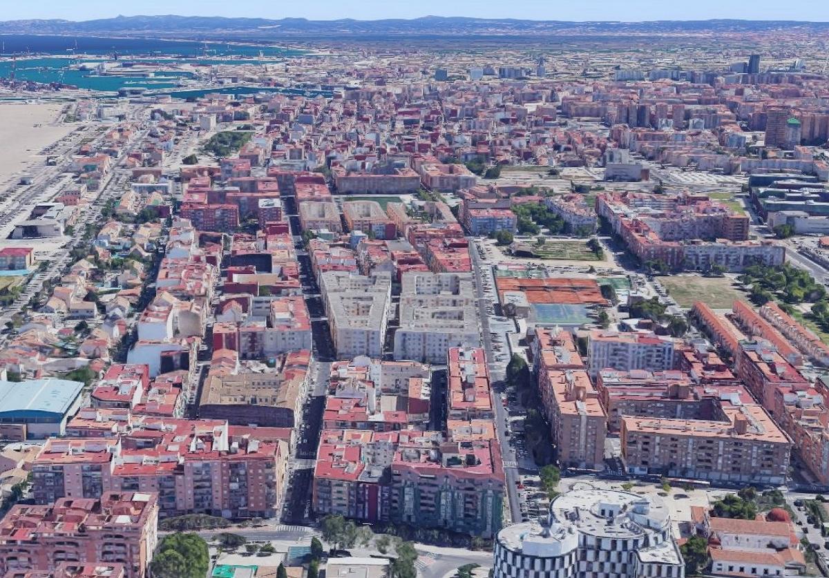 Zona en la que se ubicarán las nuevas plazas de aparcamiento.