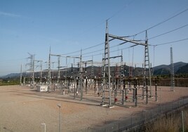 Subestación eléctrica de Red Eléctrica Española en Montesa.