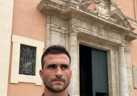Sergio Postigo tras la visita a la Real Basílica de Nuestra Señora de los Desamparados.