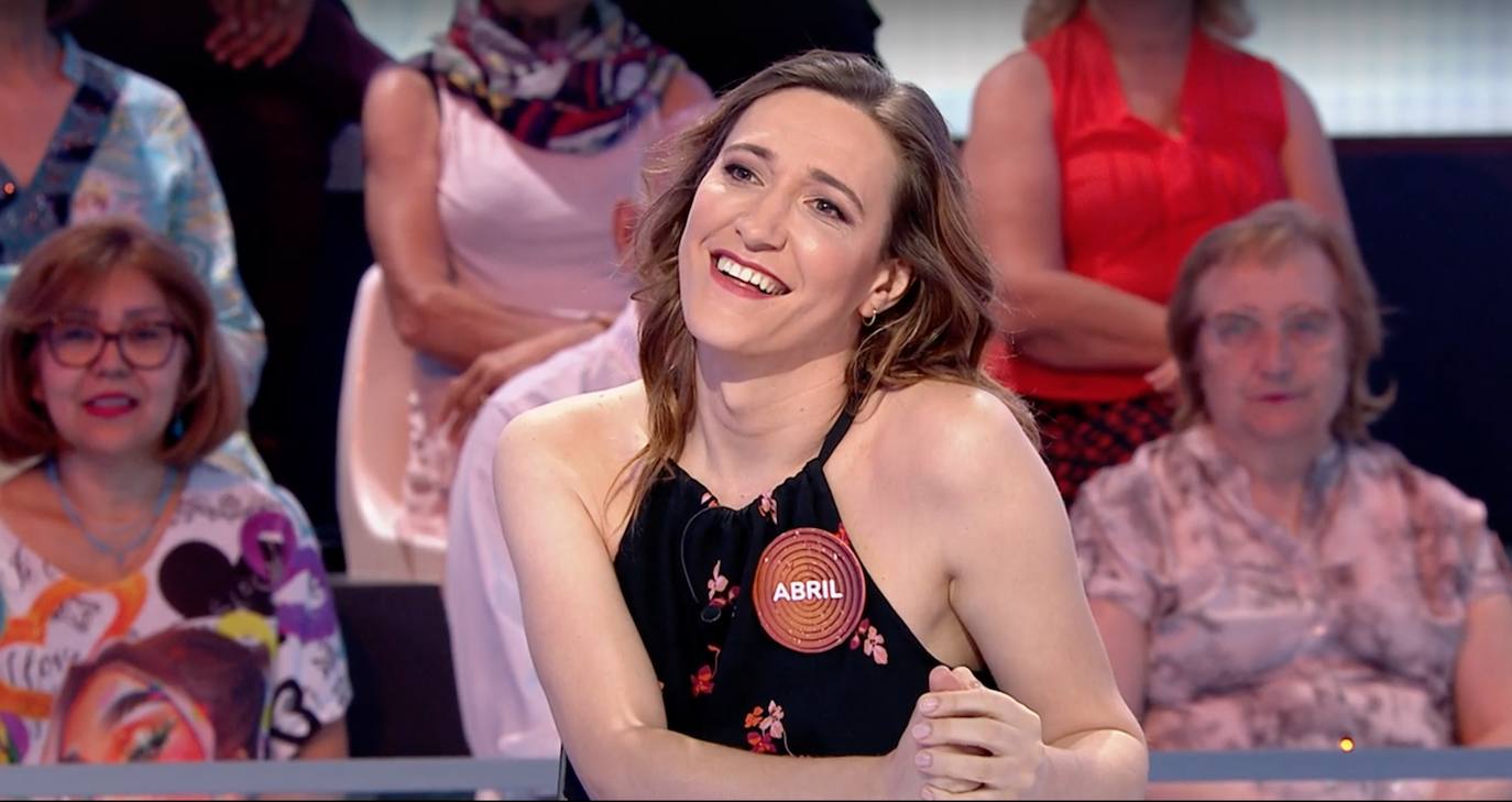 Abril Zamora en su primer 'Pasapalabra'