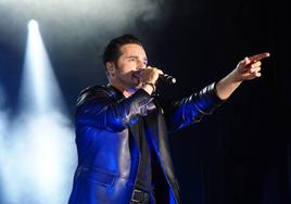 David Bustamante en las fiestas de Vioño