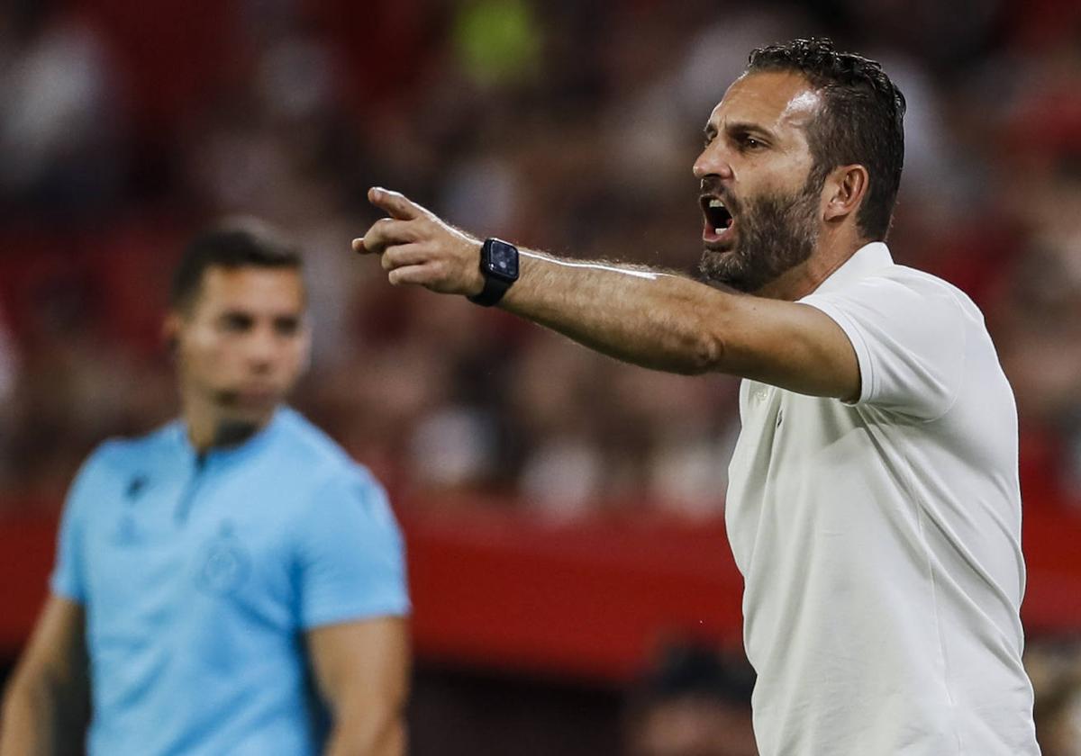 Rubén Baraja, durante el partido ante el Sevilla.