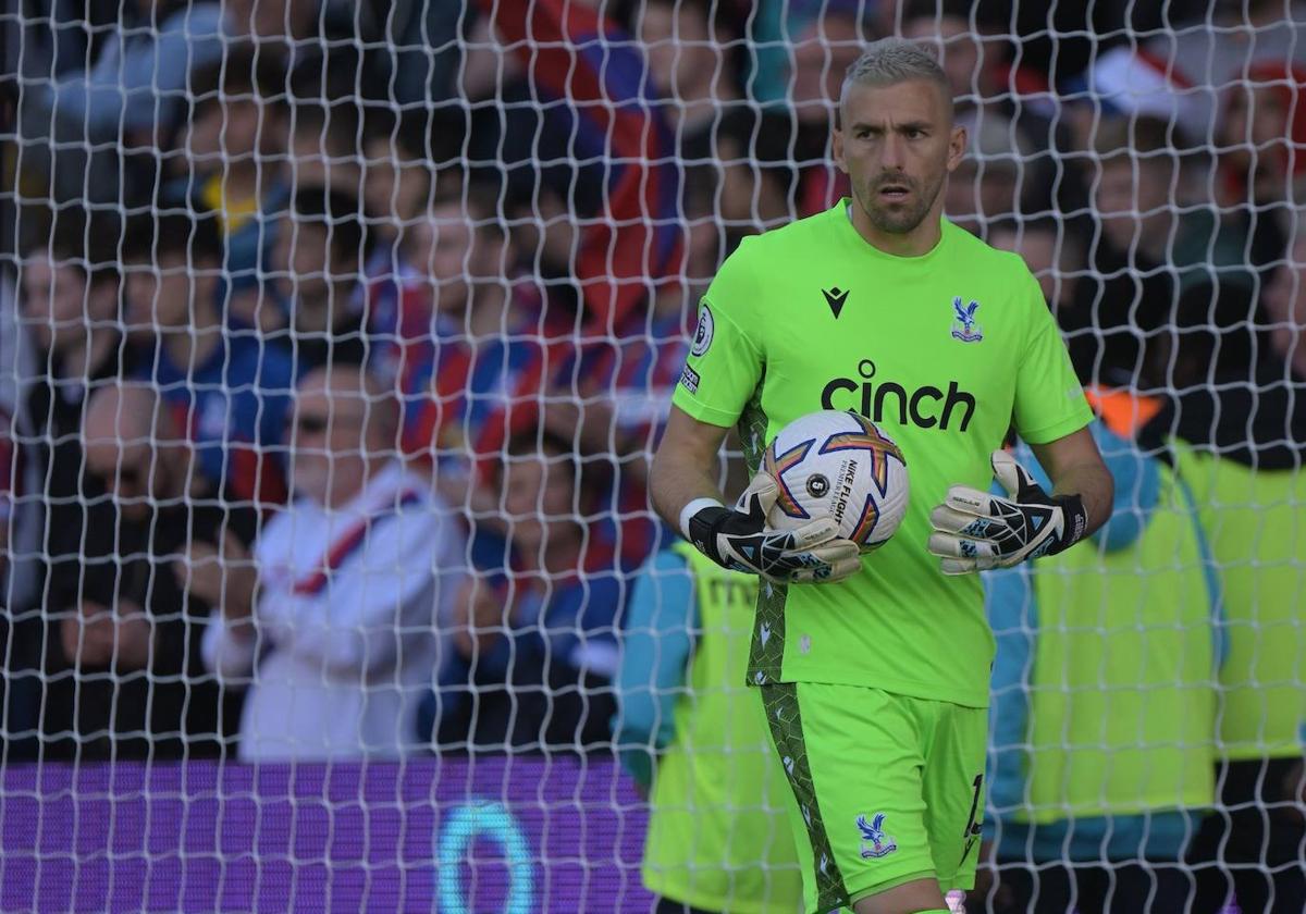 Vicente Guaita, durante un partido con el Crystal Palace.