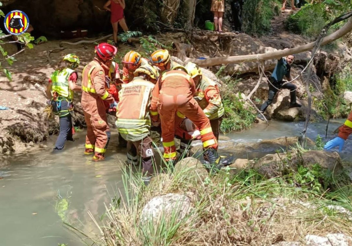 Rescate en el Salto de Anna.