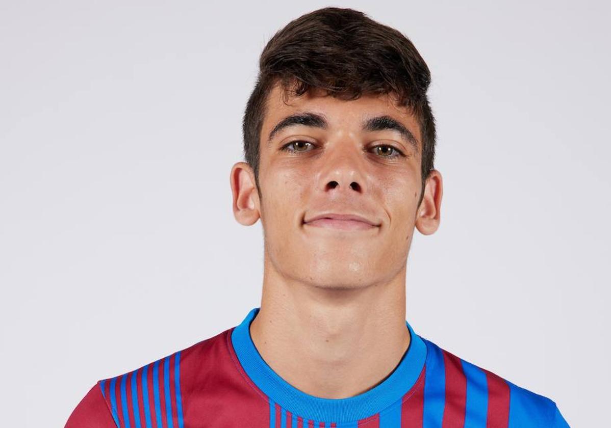 Álex Valle, con el Barcelona.