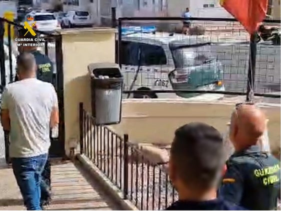 Uno de los detenidos en Calpe.