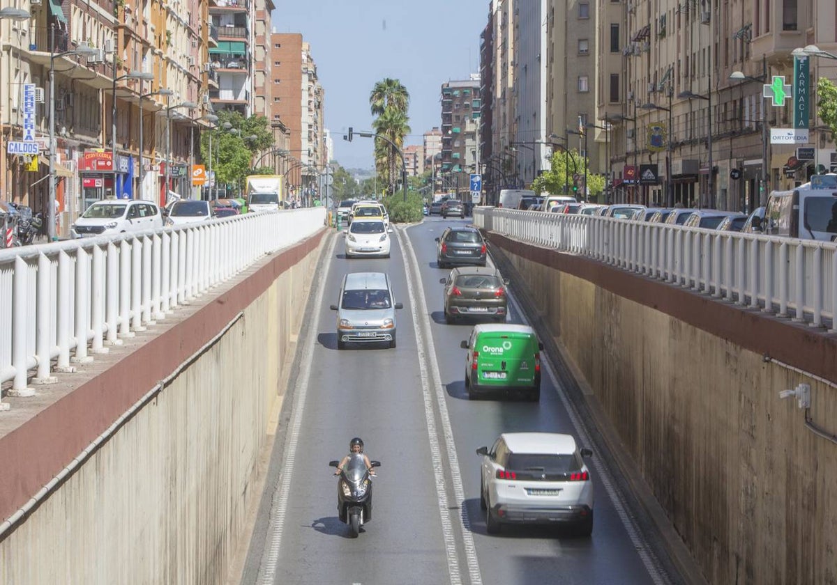 Túnel de Pérez Galdós, este mismo mes.