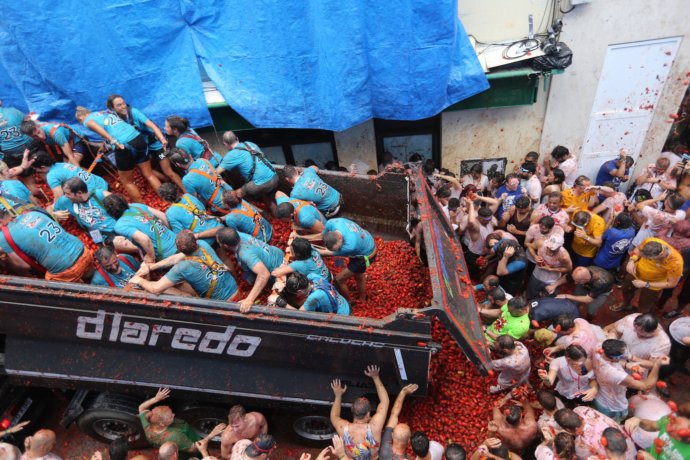 La Tomatina de Buñol 2023 en imágenes