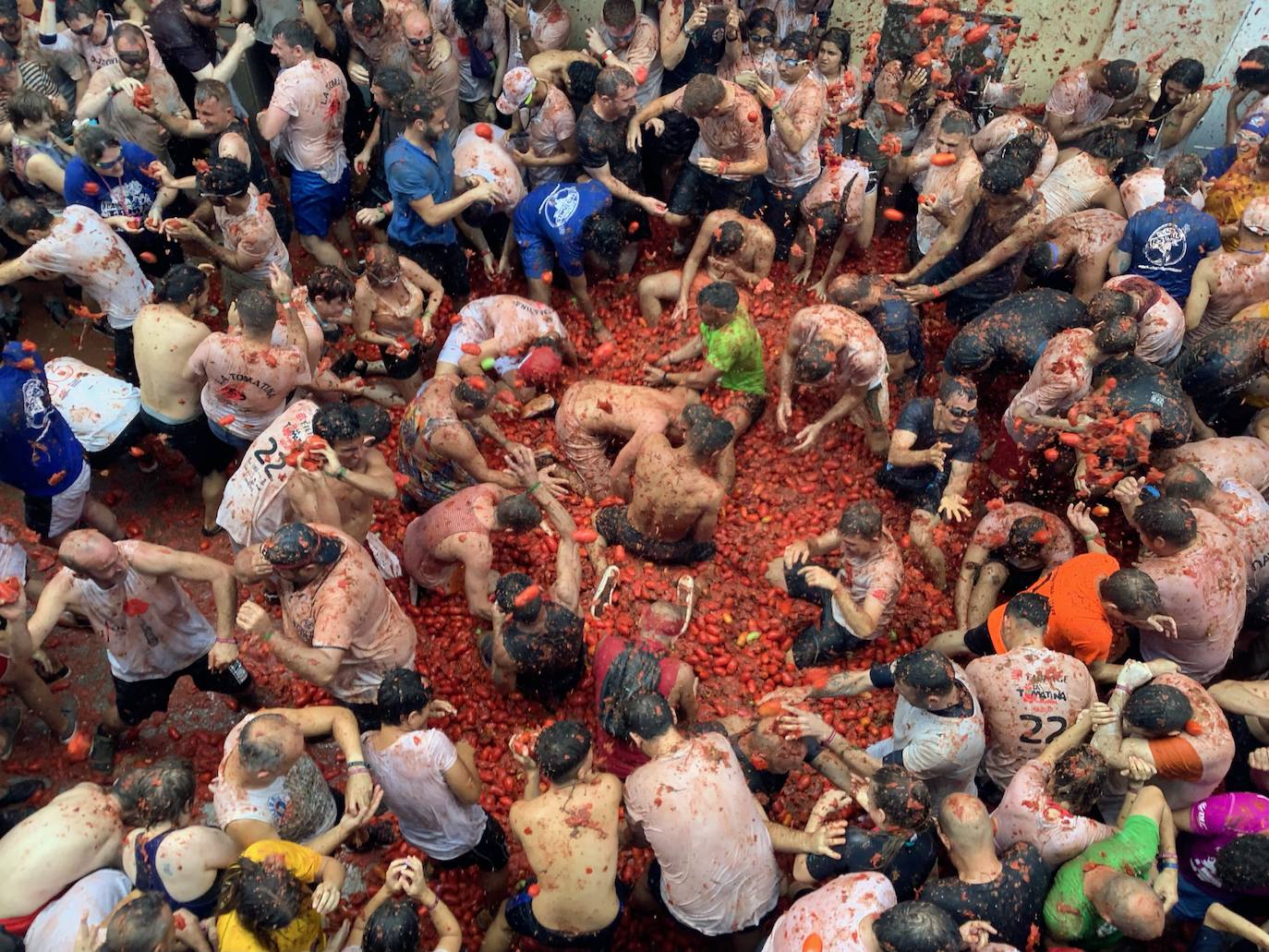 La Tomatina de Buñol 2023 en imágenes