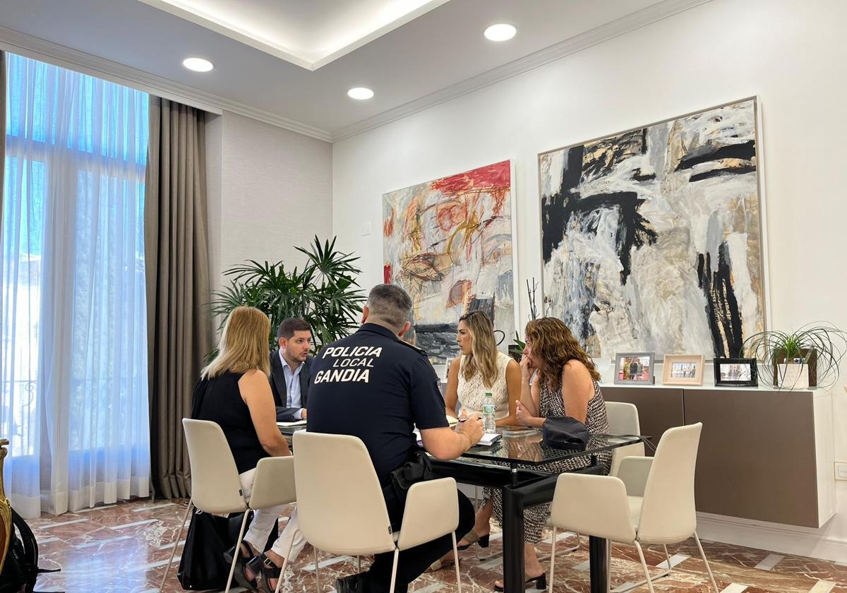 Reunión en Gandia para afrontar el episodio de lluvias.