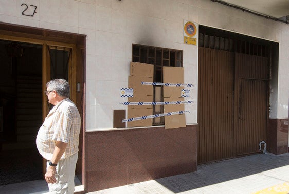 Vivienda donde se produjo el incendio.