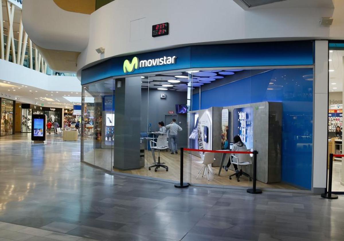 Una tienda de Movistar.