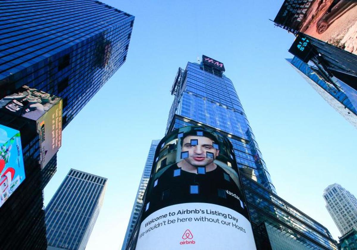 Anuncio de Airbnb en Nueva York.