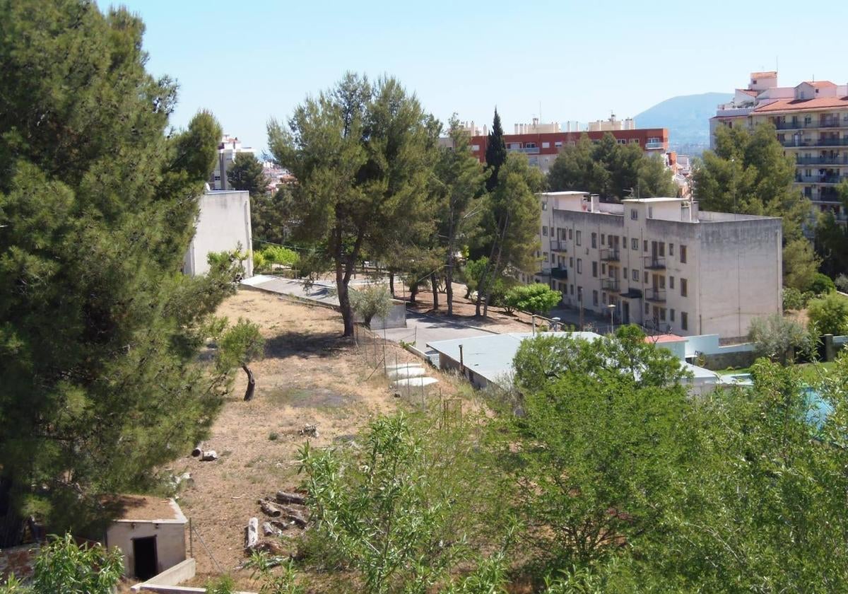 Vista del interior de la colonia de aviación, en Alcoi.