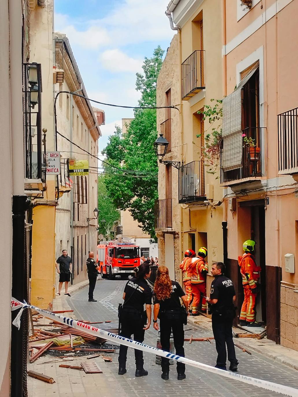 Así ha sido la explosión de gas en Xátiva