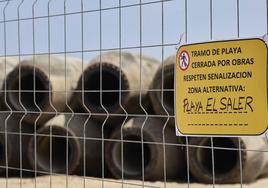 Cierran parte de la playa para comenzar las obras de dragado y rehabilitación de la playa.