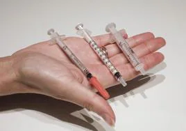 Jeringuillas utilizadas para inyectar insulina.
