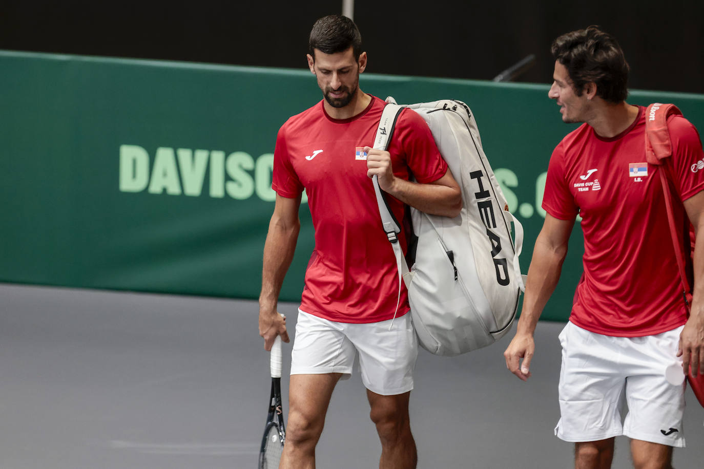 Djokovic se entrena en Valencia