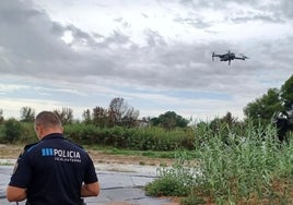 La Policía Local ha utilizado drones para su busqueda.