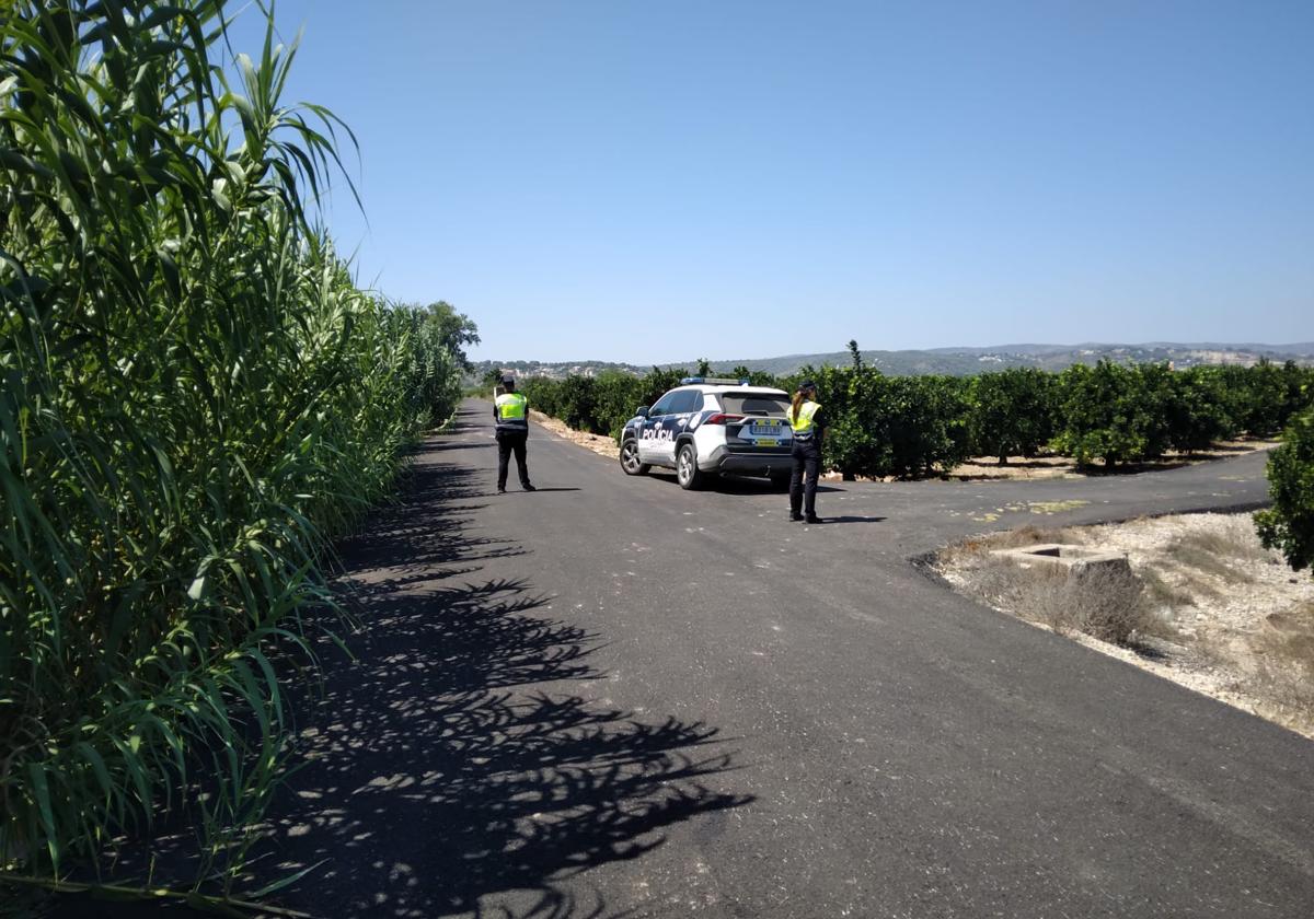 Vigilancia en caminos rurales.