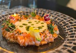 Tartar de ricotta y salmón