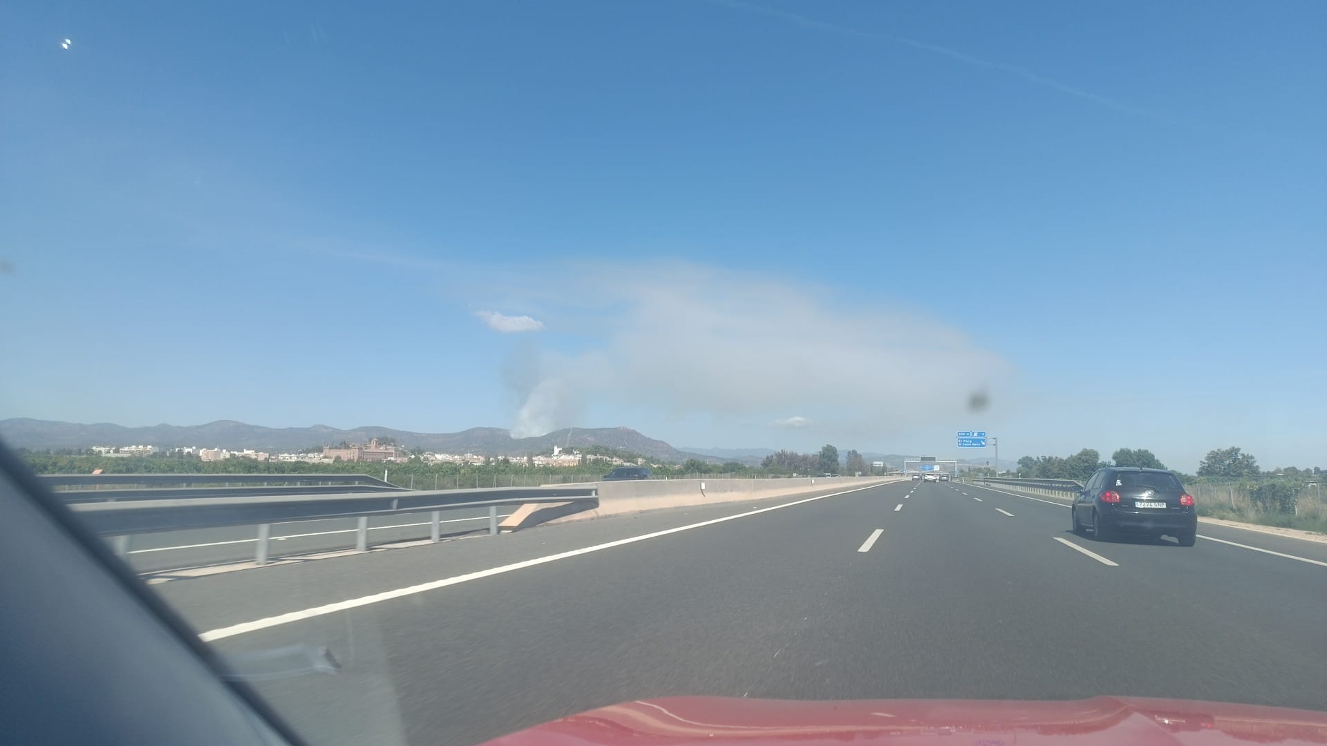 Fotos del incendio junto al monte Picayo, en la Sierra Calderona de Valencia