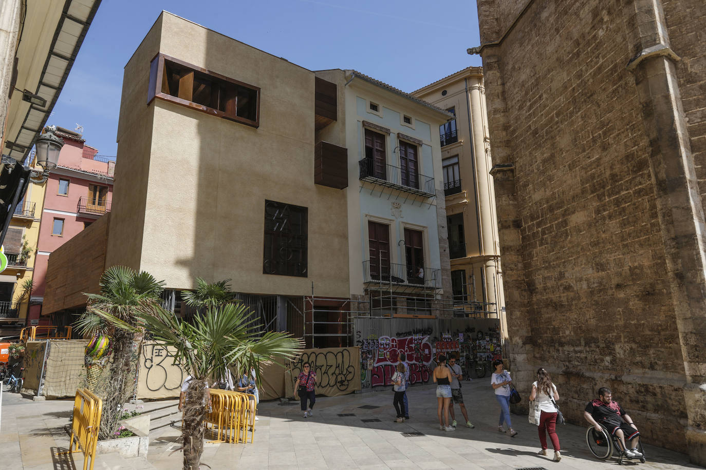 La Casa del Relojero, aún en obras, el pasado mes de junio.