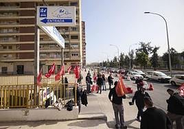 Jornada de huelga en una estación de las ITV antes de la reversión.