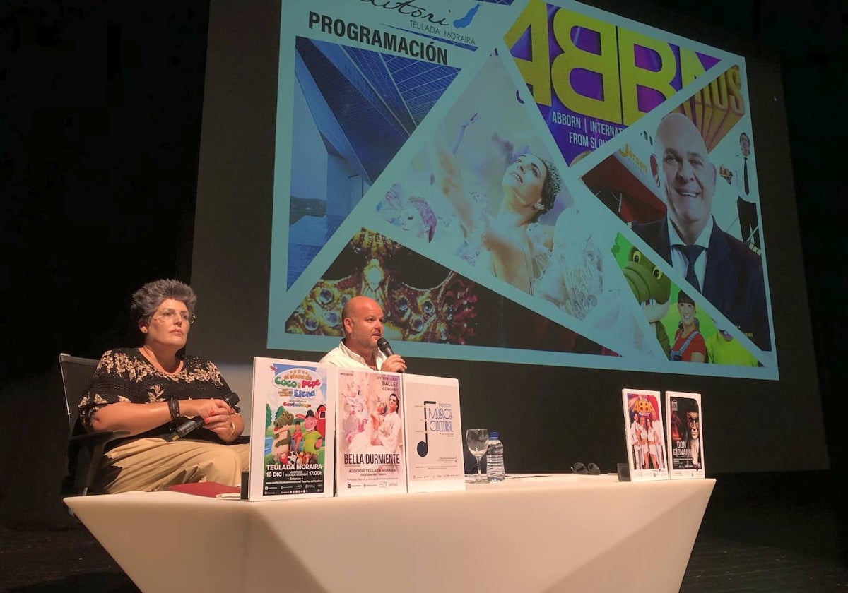 Maite Serrat y Raúl Llobell, en la presentación de la programación escénica.