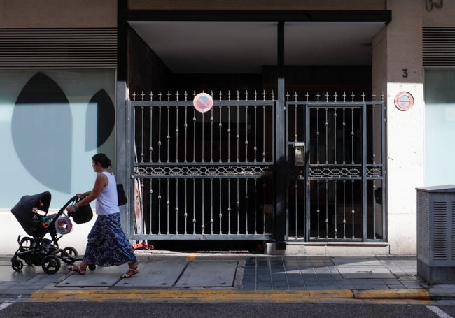 El patio del edificio donde sucedieron los hechos.