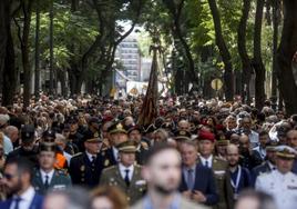 Procesión cívica del 9 d'Octubre en Valencia, en una imagen de archivo.