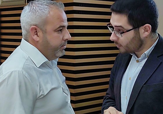 El nuevo presidente(derecha) y vicepresidente (izquierda) de la Mancomunitat.