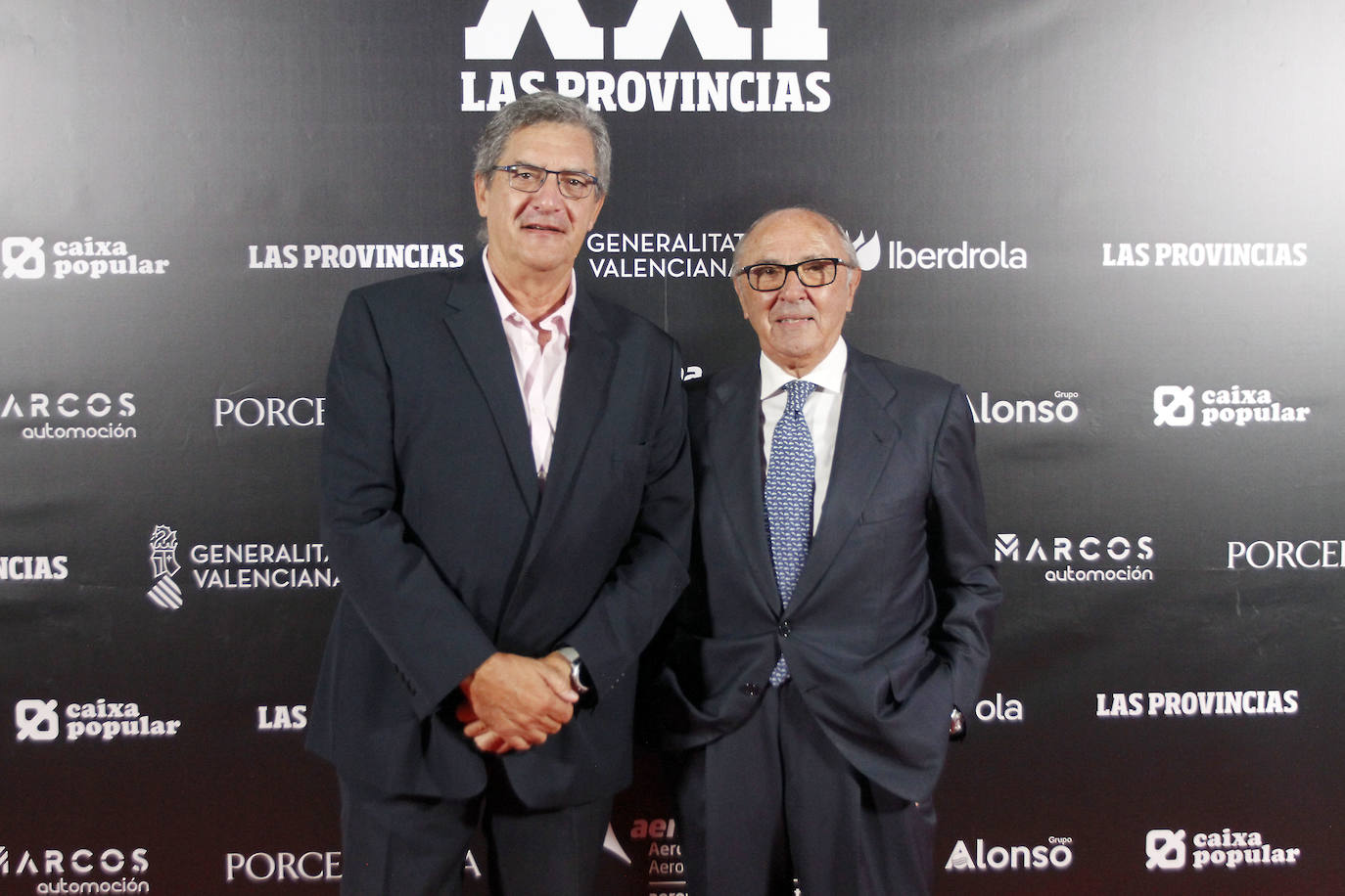 Vicent Palací, dircom de la Autoridad Portuaria de Valencia, junto a Pedro Toledano, columnista de LAS PROVINCIAS.