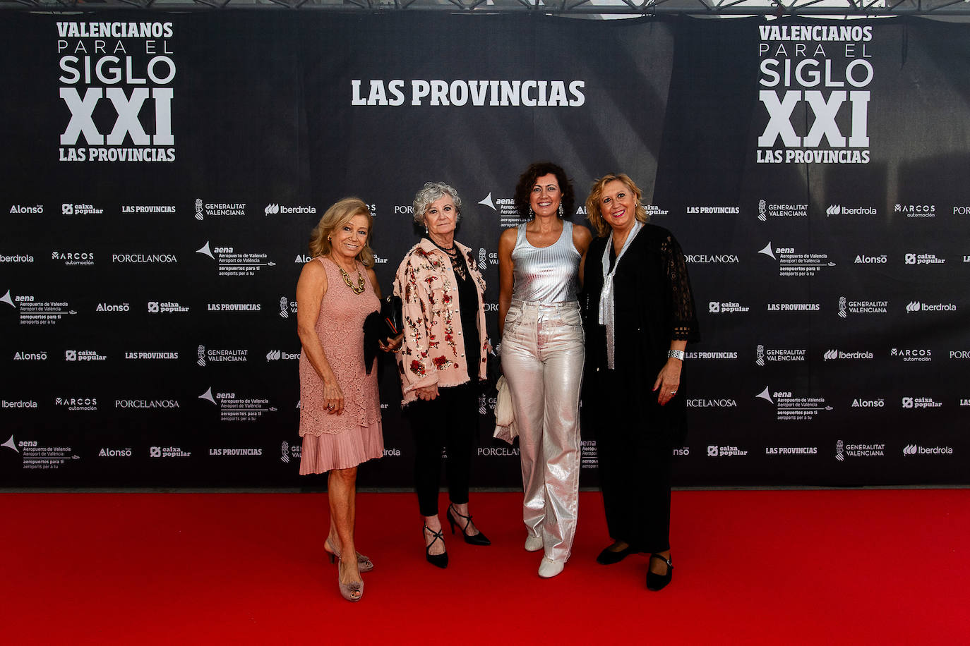 Ana María Ruiz, Inmaculada Lidón, Carmen Aznar y Sonia Sánchez, de la Asociación de Familiares de Enfermos de Alzheimer.